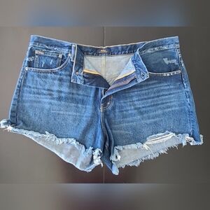 EUC Polo Ralph Lauren Sophia Cut Off Jean Shorts - Dark Blue, Size 34